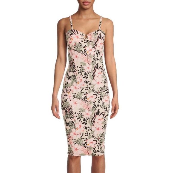 Floral printed Midi Dress - Picture 6 of 6